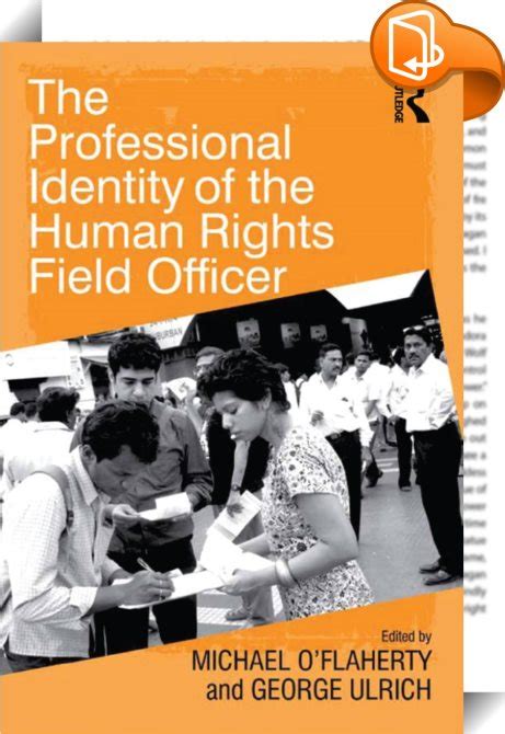 Book cover: The professional identity of the human rights field officer